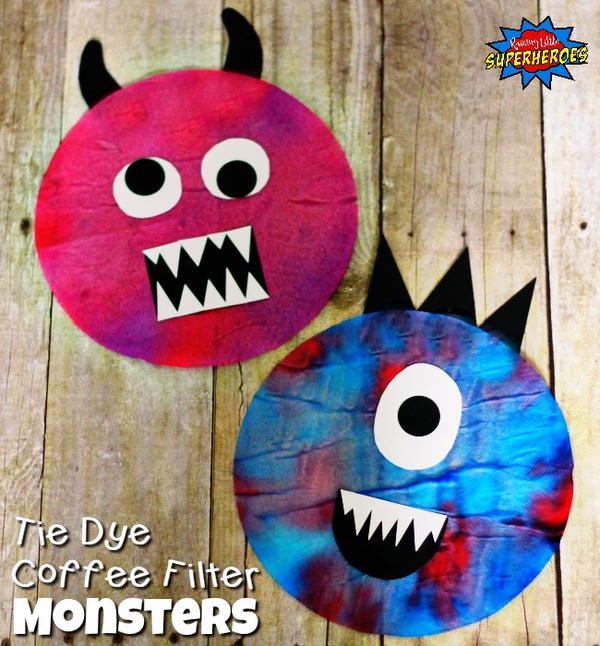 Tie Dye Coffee Filter Monster Tie Dye Coffee Filter Monster