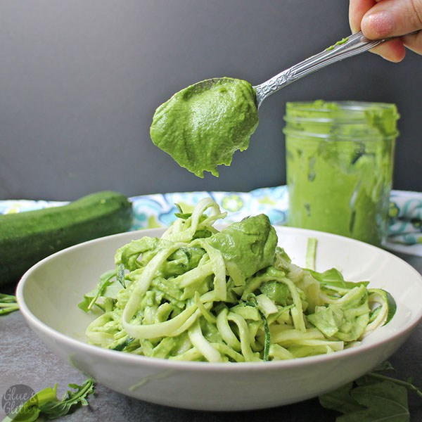 Basil and Arugula Pesto Zoodles Basil and Arugula Pesto Zoodles