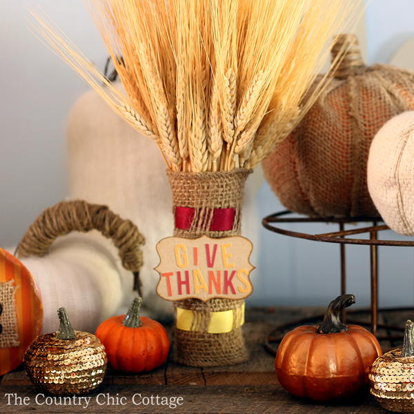 Gorgeous Amish Burlap-Wrapped Wheat Gorgeous Amish Burlap-Wrapped Wheat