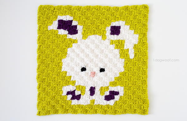 Zoodiacs Bunny Rabbit Afghan Square Zoodiacs Bunny Rabbit Afghan Square