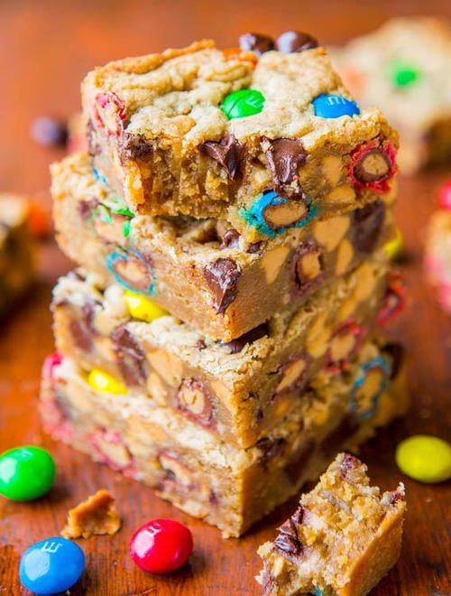 Everything but the Kitchen Sink Monster Cookie Bars Everything but the Kitchen Sink Monster Cookie Bars