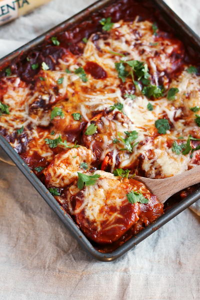 Mayan Sweet Potato Polenta Bake Mayan Sweet Potato Polenta Bake