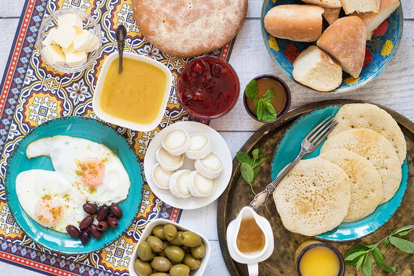 Traditional Moroccan Breakfast