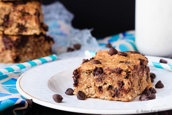 Peanut Butter Banana Oatmeal Bars Peanut Butter Banana Oatmeal Bars