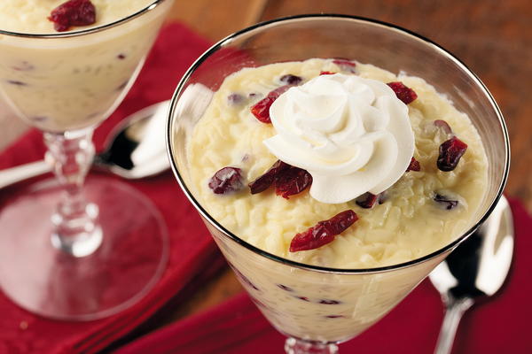Cranberry Studded Rice Pudding