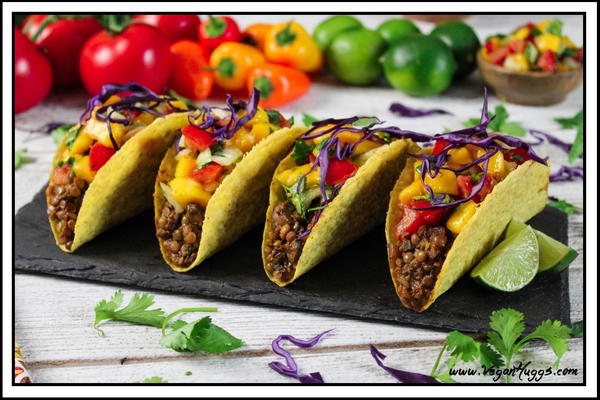 Lentil Mushroom Tacos W Mango Salsa Lentil Mushroom Tacos W/ Mango Salsa