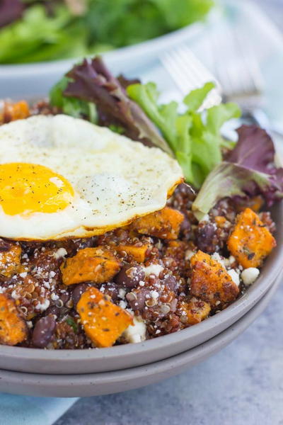 Roasted Parmesan Sweet Potato Quinoa Bowl Roasted Parmesan Sweet Potato Quinoa Bowl