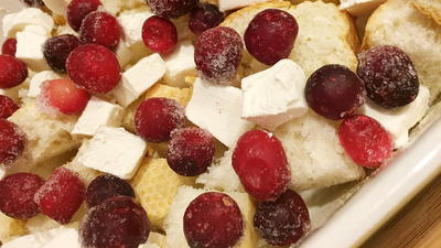 Cranberry Bliss Overnight French Toast Bake