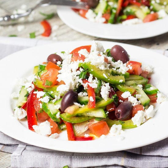 Bulgarian Shopska Salad Bulgarian Shopska Salad