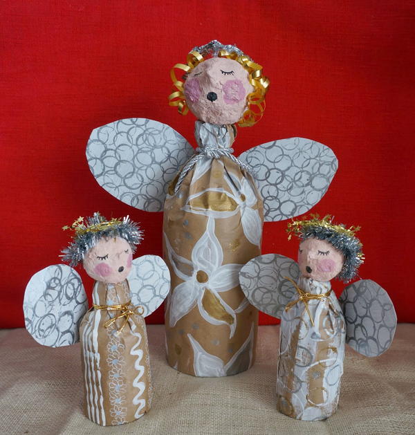 Bottled Up DIY Angel Decorations