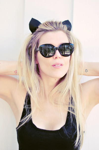 Adorable Cat Eared Leather Headband Adorable Cat Eared Leather Headband