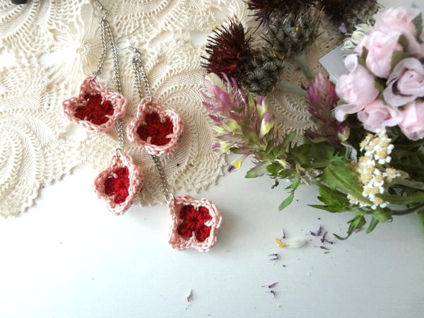 Mini Granny Square Earrings Mini Granny Square Earrings