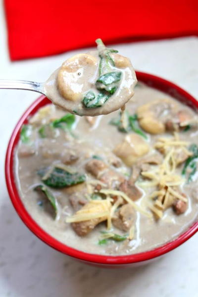 Slow Cooker Chicken Mushroom Tortellini Soup Slow Cooker Chicken Mushroom Tortellini Soup