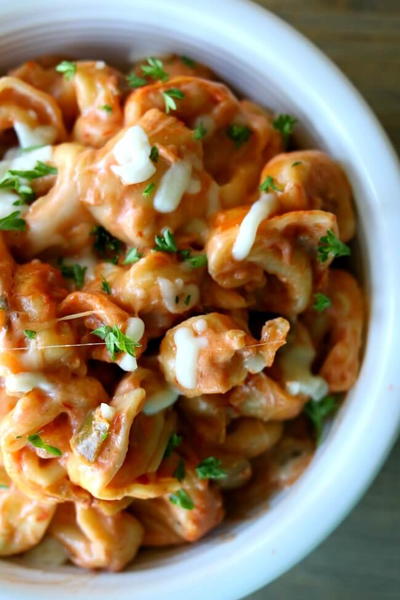 Slow Cooker Alfredo Salsa Tortellini Slow Cooker Alfredo Salsa Tortellini