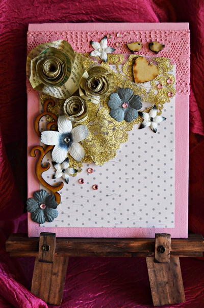 Paper Rose DIY Mixed Media Art Paper Rose DIY Mixed Media Art