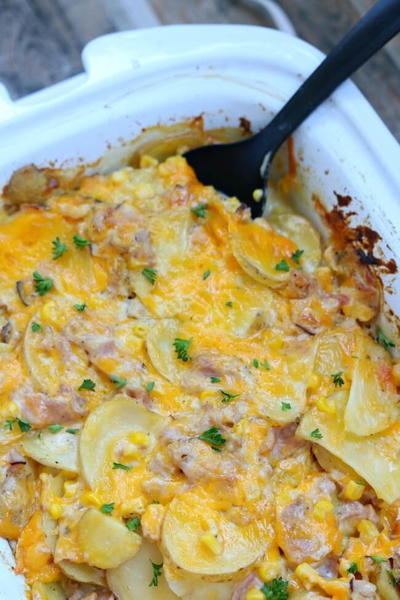 Slow Cooker Cheesy Scalloped Potato Casserole Slow Cooker Cheesy Scalloped Potato Casserole