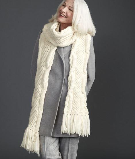 Honeycomb Twist Knit Super Scarf Honeycomb Twist Knit Super Scarf