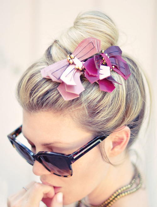 Knockoff Leather DIY Hair Pins Knockoff Leather DIY Hair Pins