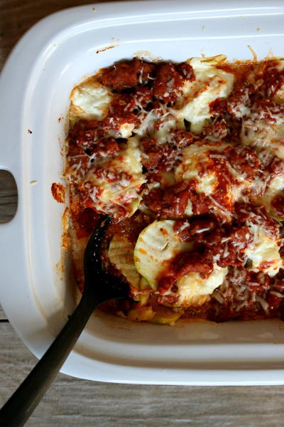 Slow Cooker Zucchini Noodle Lasagna Slow Cooker Zucchini Noodle Lasagna