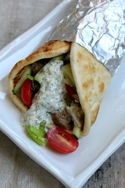 Easy Slow Cooker Beef Gyros