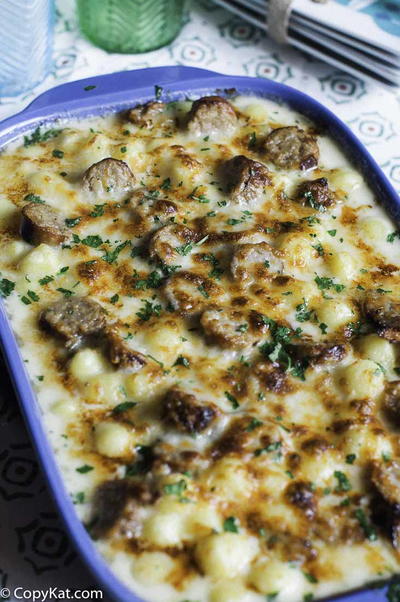 Easy Sausage Alfredo Gnocchi Bake Easy Sausage Alfredo Gnocchi Bake