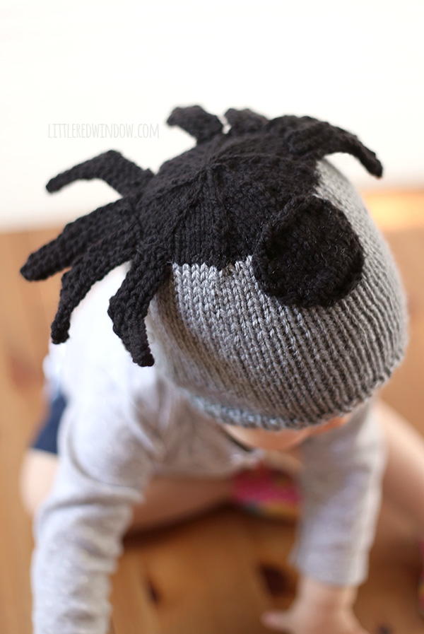 fiber spider knitting loom hat