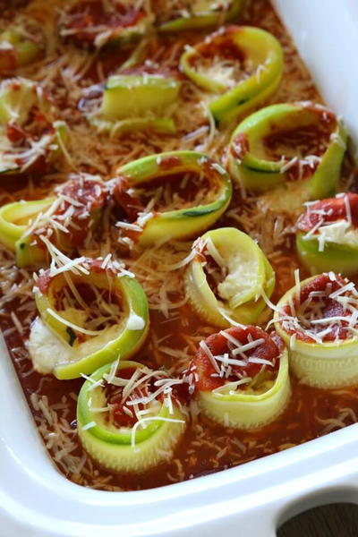 Zucchini Lasagna Roll-Ups Zucchini Lasagna Roll-Ups