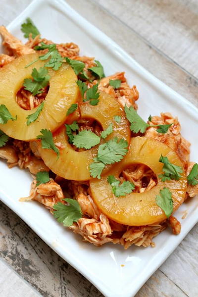 Easy Slow Cooker Hawaiian Chicken Sandwiches Easy Slow Cooker Hawaiian Chicken Sandwiches