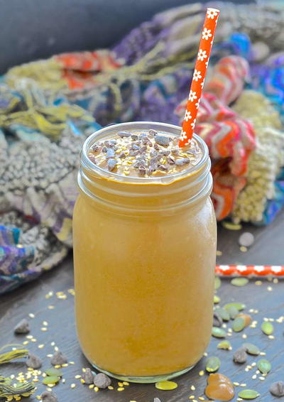 Chocolate Tahini Pumpkin Smoothie Chocolate Tahini Pumpkin Smoothie