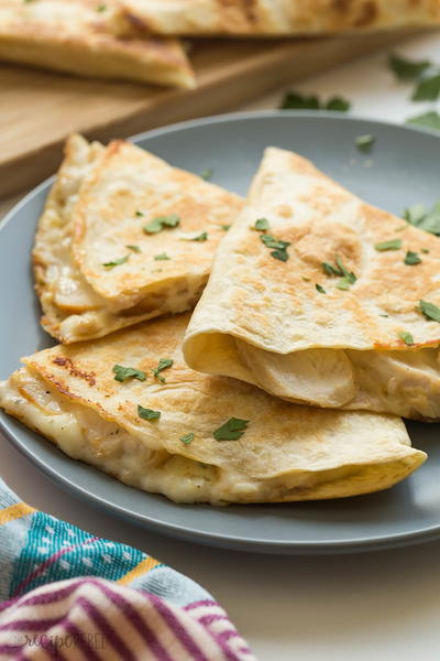 Chicken Alfredo Quesadillas Chicken Alfredo Quesadillas