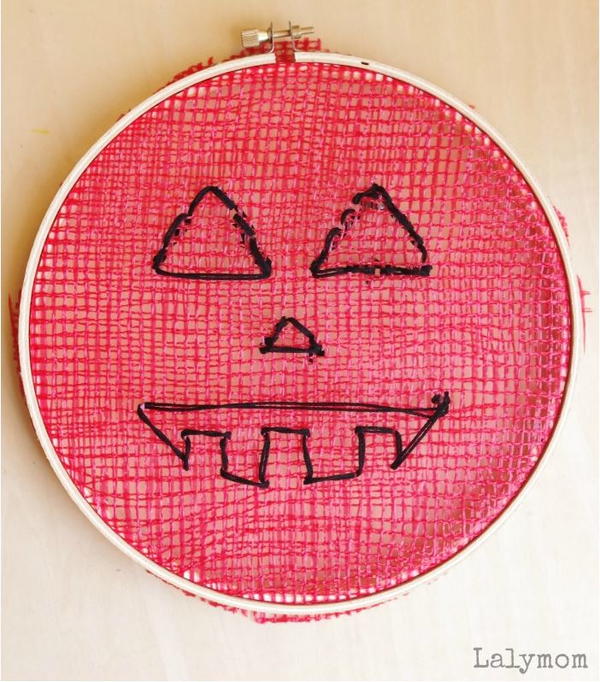 Embroidery Hoop Pumpkins Embroidery Hoop Pumpkins