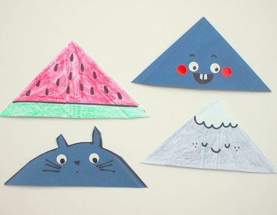 Easy and Cute Envelope Corner Bookmarks