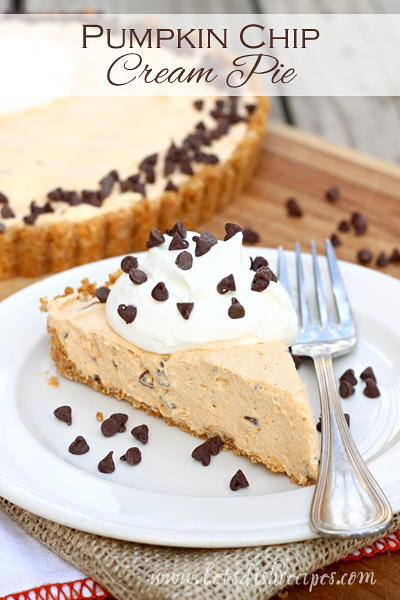 Pumpkin Chip Cream Pie