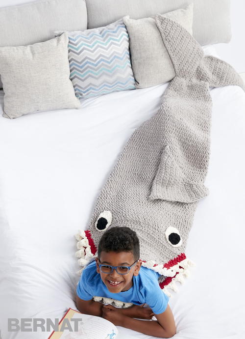 Sharkbite Crochet Snuggle Sack Sharkbite Crochet Snuggle Sack