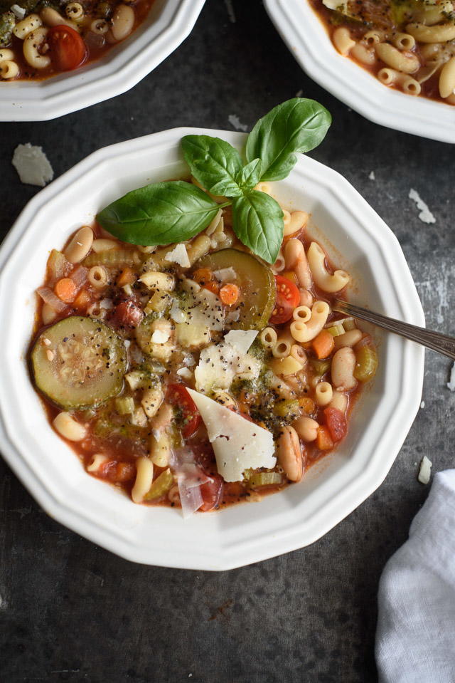 Soothing Slow Cooker Minestrone | FaveSouthernRecipes.com