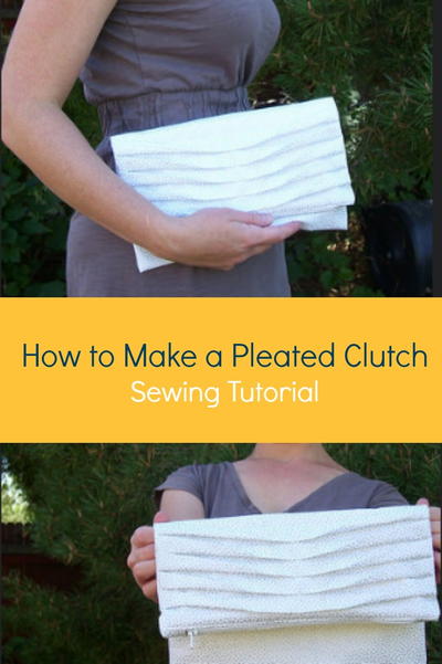 Pretty Pleated Clutch Tutorial
