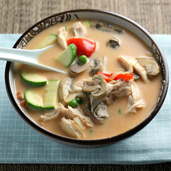 Easy Coconut Chicken Thai Soup Easy Coconut Chicken Thai Soup