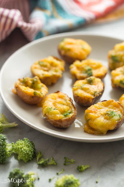 Broccoli Cheddar Twice Baked Potatoes