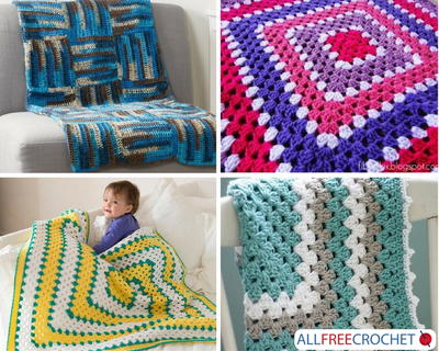 25 Crochet Granny Square Afghans