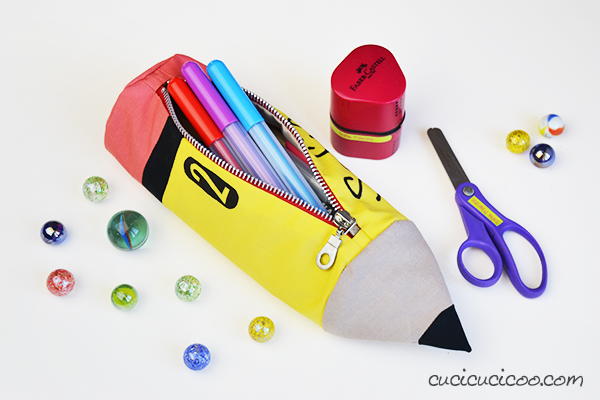 Pencil-Shaped Pencil Case