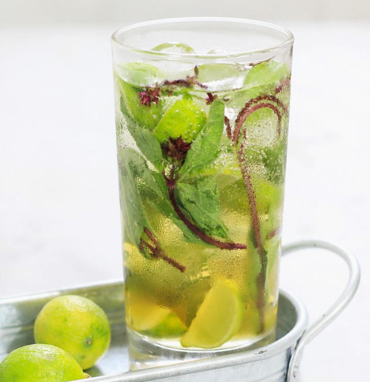 Thai Basil Prosecco Cocktail