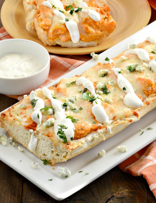 Buffalo Chicken French Bread Pizza Buffalo Chicken French Bread Pizza