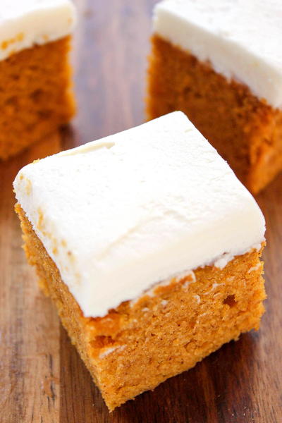 Pumpkin Sheet Cake with Cream Cheese Frosting Pumpkin Sheet Cake with Cream Cheese Frosting