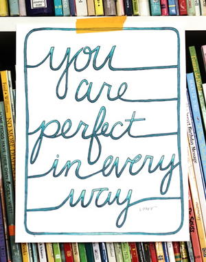 You Are Perfect Coloring Page