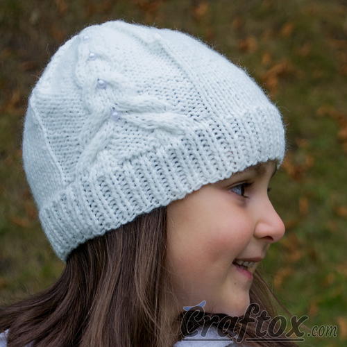 White Beaded Beanie White Beaded Beanie