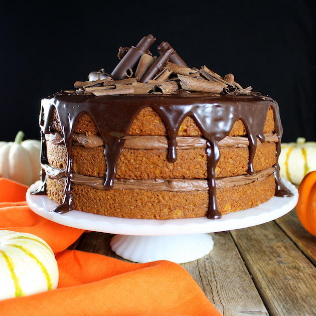 Pumpkin Chocolate Ganache Cake Pumpkin Chocolate Ganache Cake