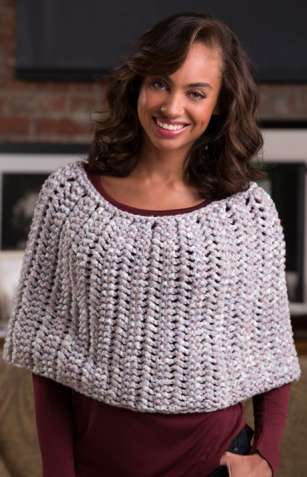 Honeycomb Knit Poncho Pattern Honeycomb Knit Poncho Pattern