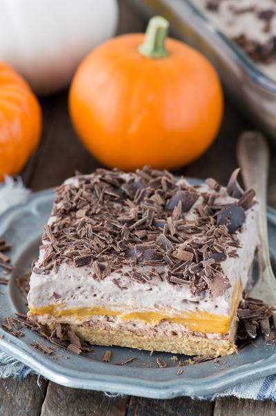 Chocolate Pumpkin Dessert Lasagna Chocolate Pumpkin Dessert Lasagna