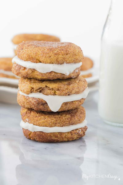 Pumpkin Snickerdoodle Whoopie Pies