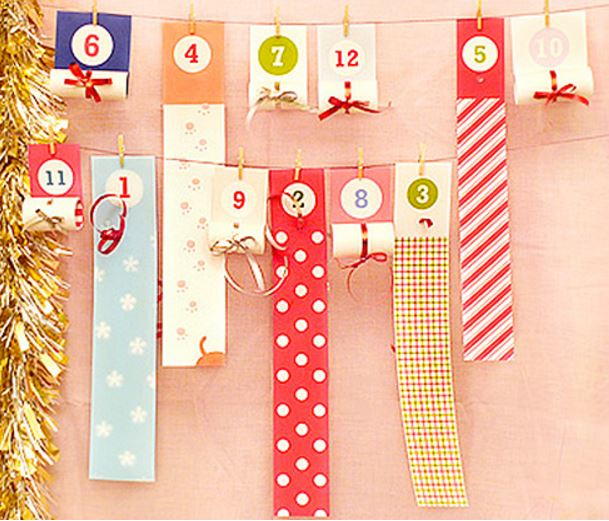 Roll-Up Printable Christmas Countdown Craft Roll-Up Printable Christmas Countdown Craft